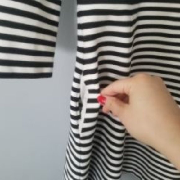 Kate Spade Dress Stripe Black White Size XS - Picture 14 of 16